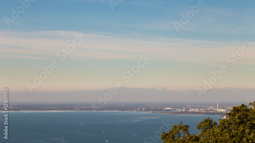 The gulf of trieste in a sunny day