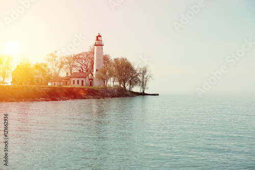 Pointe aux Barques Lighthouse, built in 1848