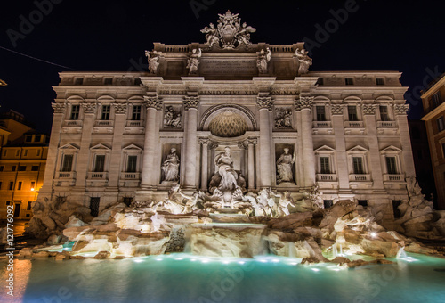 Trevi Fountain by night, Rome, Italy