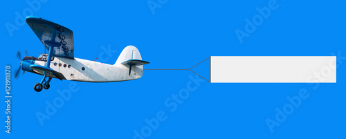 airplane with a banner