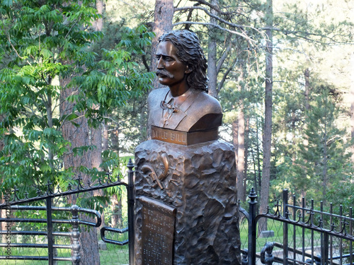 Bill Hickok Grave at Mount Moriah Cemetery in Deadwood, South Dakota (USA)