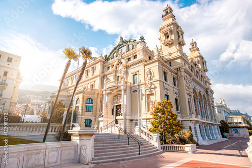 Famous Opera building in Monte Carlo on the French riviera in Monaco