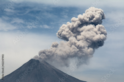 El volcán de Colima está muy activo ultimamente.