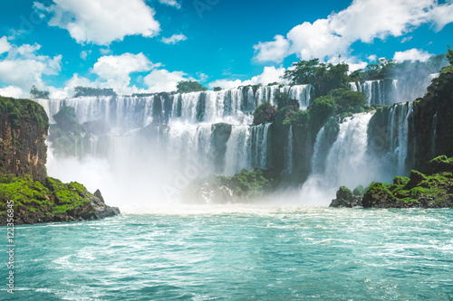 The amazing Iguazu waterfalls in Brazil