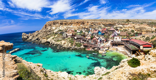 famous Popeye village in Malta- popular touristic attraction