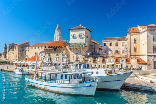 Coastal town Trogir. / View at picturesque coastal town Trogir in Croatia, Europe.