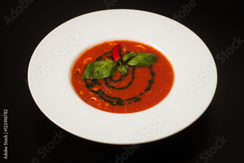 Tomato, red pepper soup