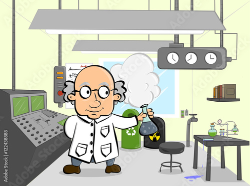 Científico en un laboratorio