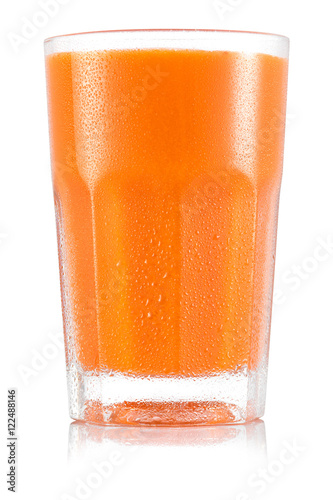 Carot juice in glass