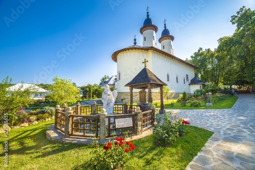 Varatec orthodox church monastery protected by unesco heritage, Varatec - Agapia town, Moldavia, Bucovina, Romania