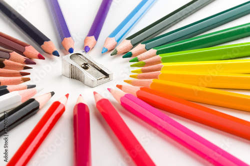 Color pencils composition