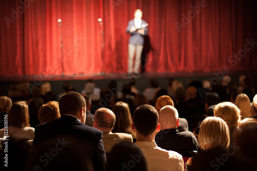 stand up comedian on stage