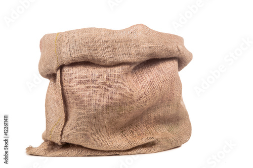 empty burlap bag or sack