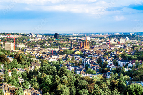 cityscape of Wiesbaden in Germany