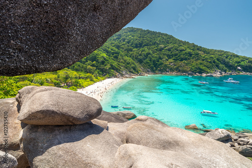 View point at Donald Duck Bay at Ko Similan Island in Similans n