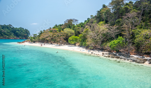 white beach of the Koh Rang Isle of Ko Rang National Park, Koh C