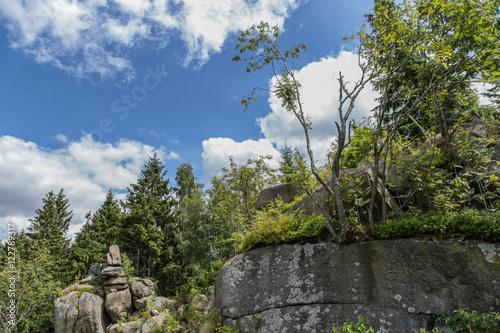 Landschaft auf der Kästeklippe, Naturpark Harz