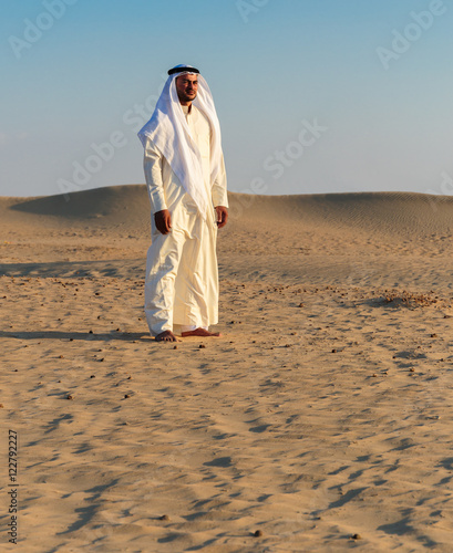 Arab man in desert