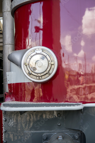 Détail d'ancienne locomotive