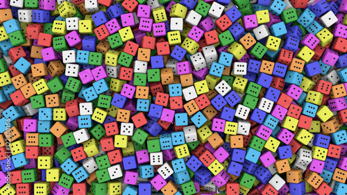 Random color dice