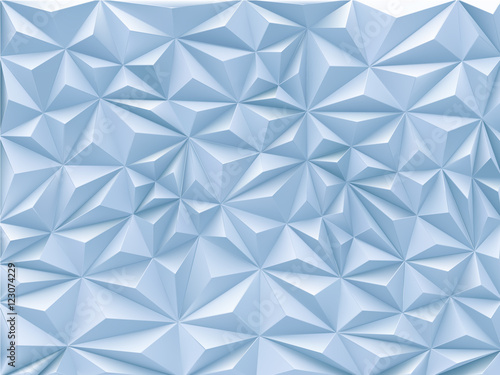 Triangular abstract background in blue color tone