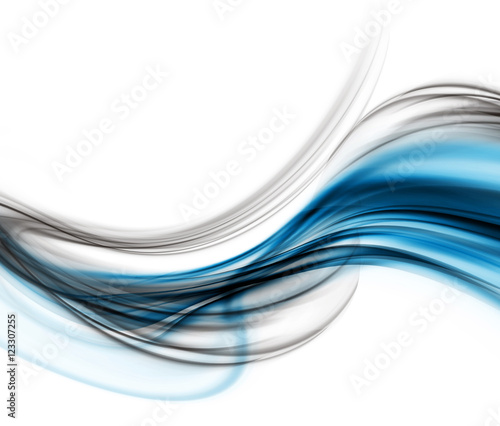 Abstract Blue Background. Abstraction Modern Waved