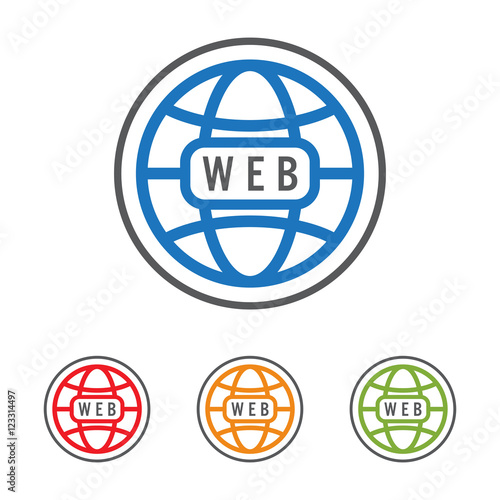 icon web globe