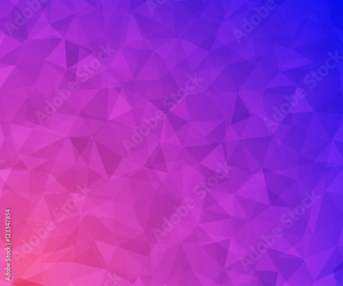 Colorful polygonal mosaic background. Bright decorative element for design. Beautiful colored wallpaper. 