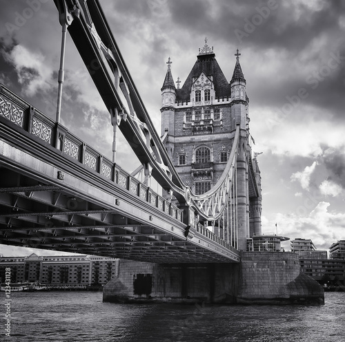 Tower Bridge in B&W, London