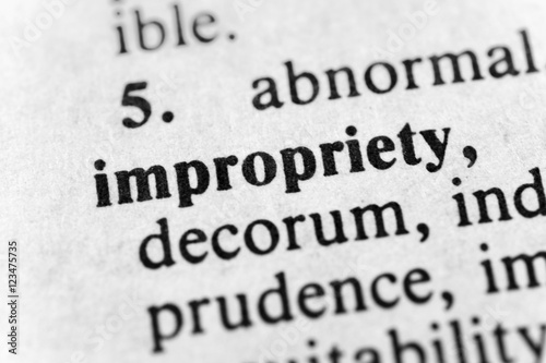 Impropriety