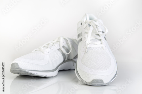 Running shoes, isolated on Gray background