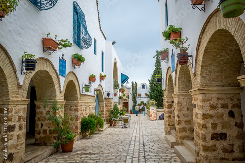 Lovely little street in Hammamet Tunisia