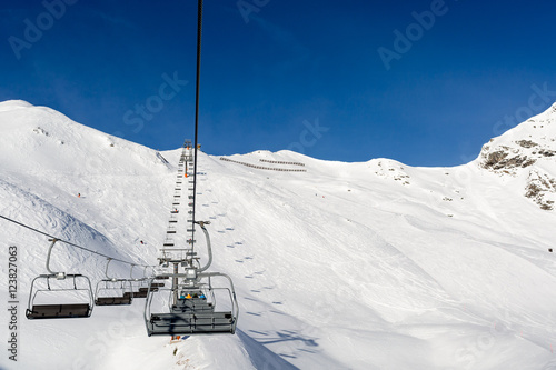 Chairlift at ski resort