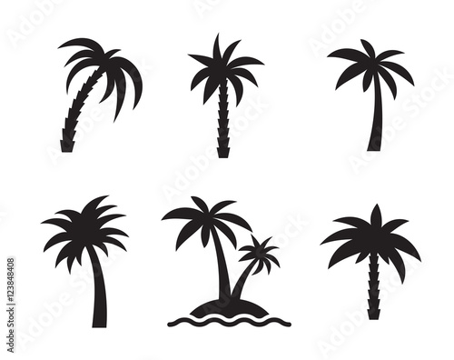 palm icons set