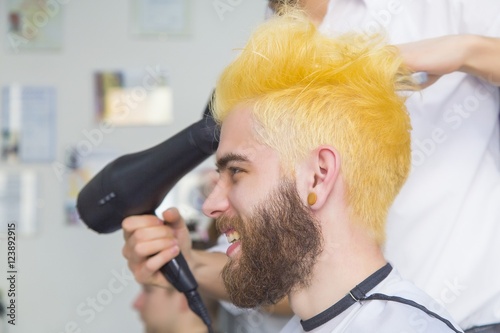 Funny yellow hair