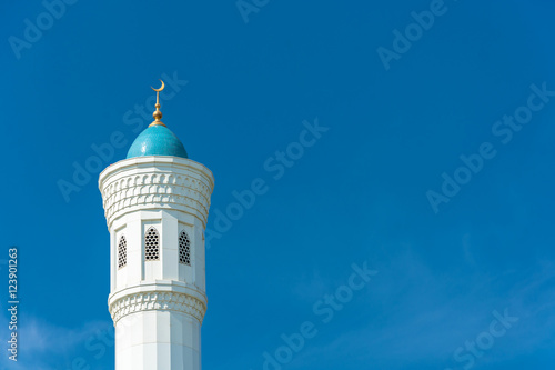 The top of the minaret of the mosque Minor in Tashkent, Uzbekist