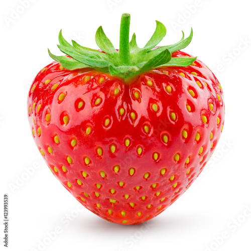 Strawberry isolated on white background. With clipping path.