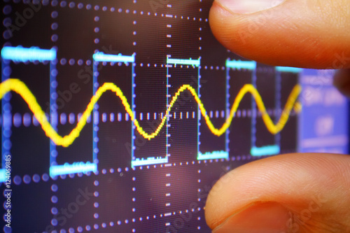 wave on oscilloscope