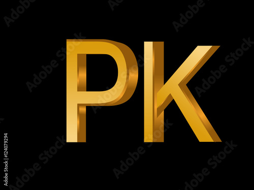 PK Initial Logo for your startup venture