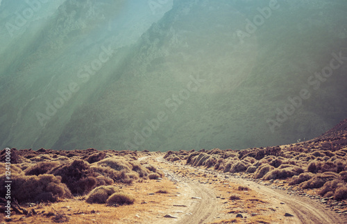 Dirt road rally background