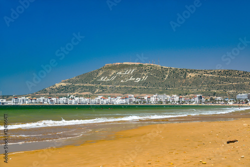 ocean beach in agadir, morocco