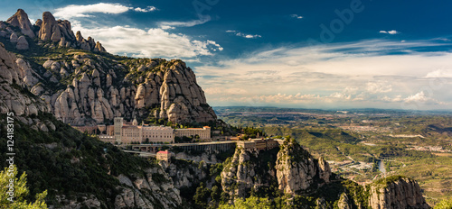 Montserrat Monastery in mountains