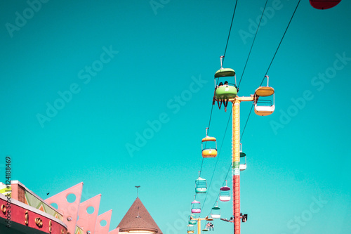 Girl at Santa Cruz Beach Boardwalk Amusement Park