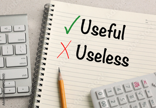 concept of useful versus useless