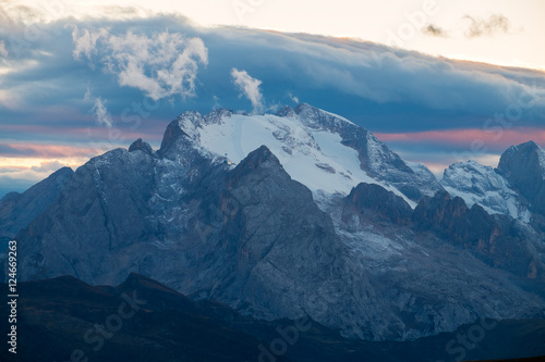 Dolomites, Marmolada in Italy.