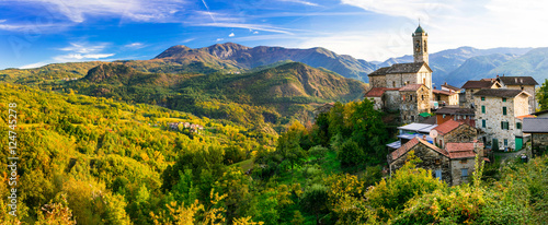 Pictorial small village in mountains - Castelcanafurone, Emilia-Romagna, Italy