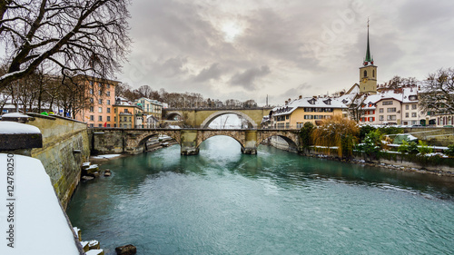 Bern, Untere Altstadt und Aare, Schweiz