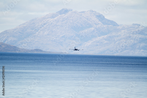 Military Plane in Chilean Fijords