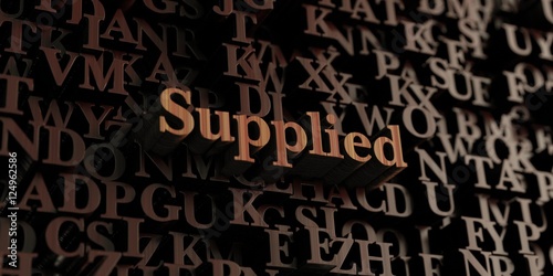 Supplied - Wooden 3D rendered letters/message. Can be used for an online banner ad or a print postcard.
