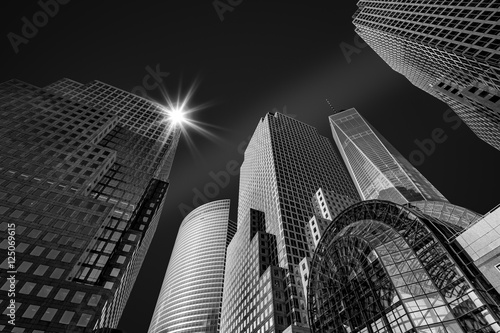 New York City skyscrapers - fine art black and white photograph.